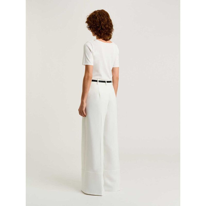 Veronika Maine Embroidered Monogram Knit Tee image number 1